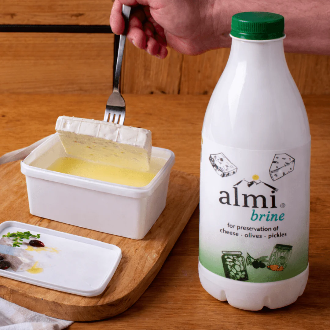 Almi Greek Brine Solution – Professional Preservation for Feta, Cheese & Olives (1L)