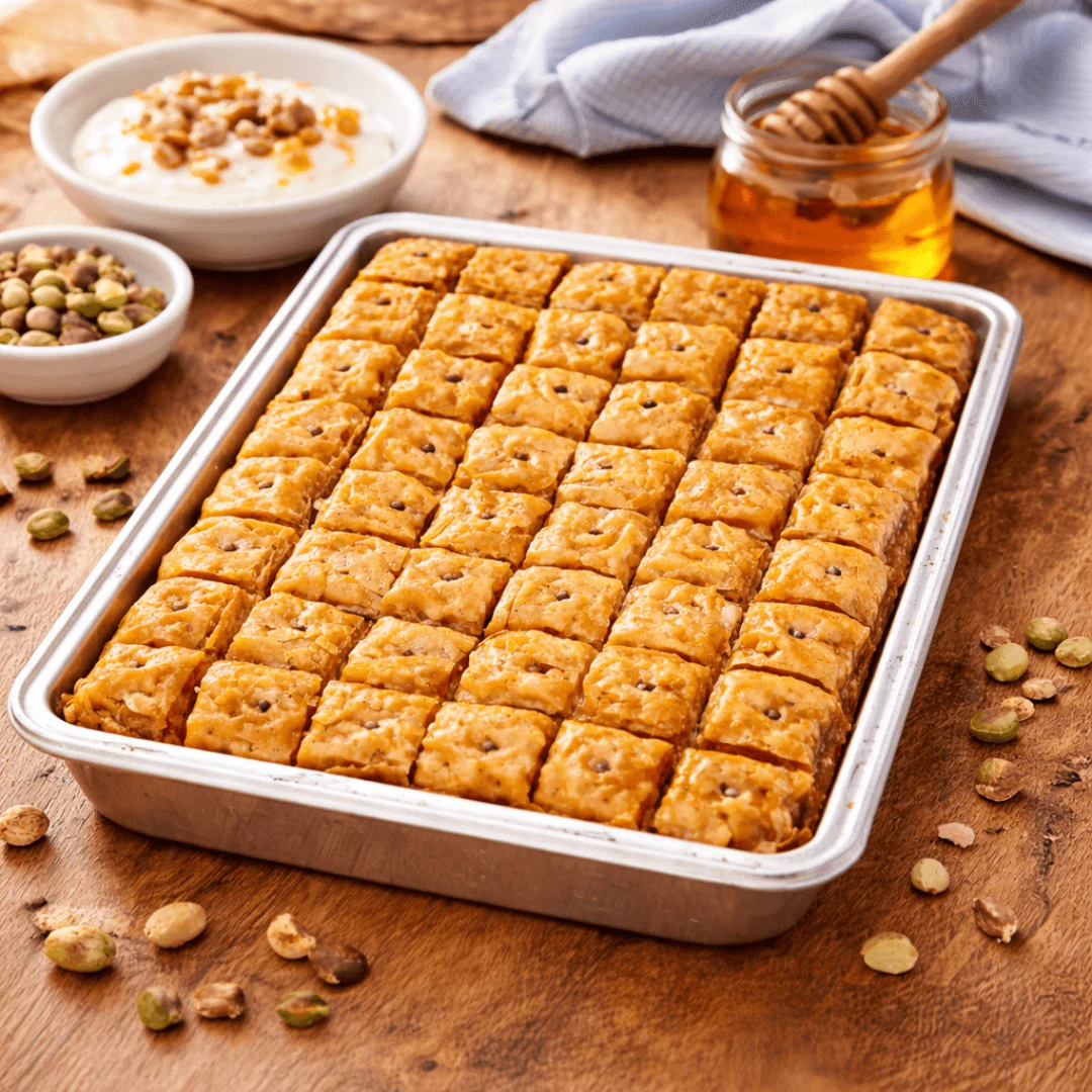 Traditional Greek Baklavadaki - HORECA Pack 2.5kg | Professional 48-Piece Tray