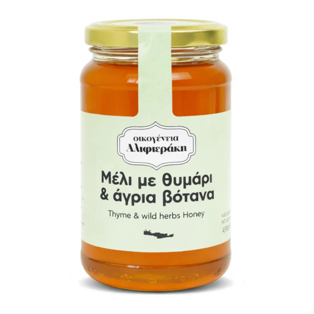 Cretan Thyme & Wild Flowers Honey – raw, intense, 100% from Crete | 450g