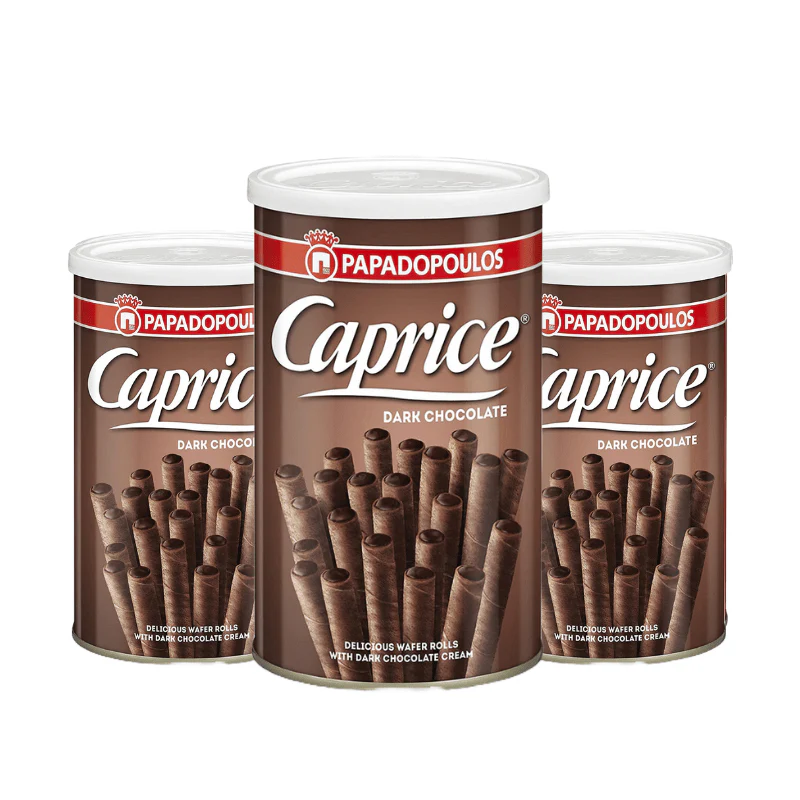 Dark Wafer rolls Caprice - 3x250g