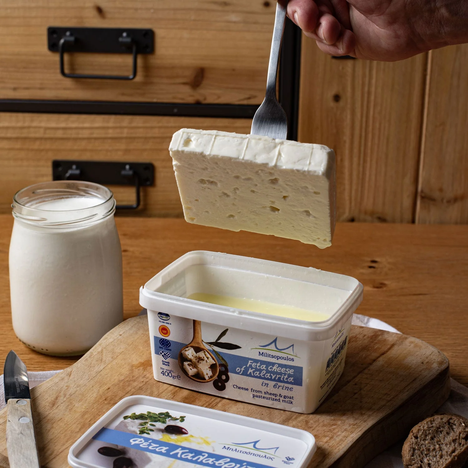 Feta PDO Kalavryta in Brine 400g – Artisanal Mountain Cut (2x200g) - Image 6