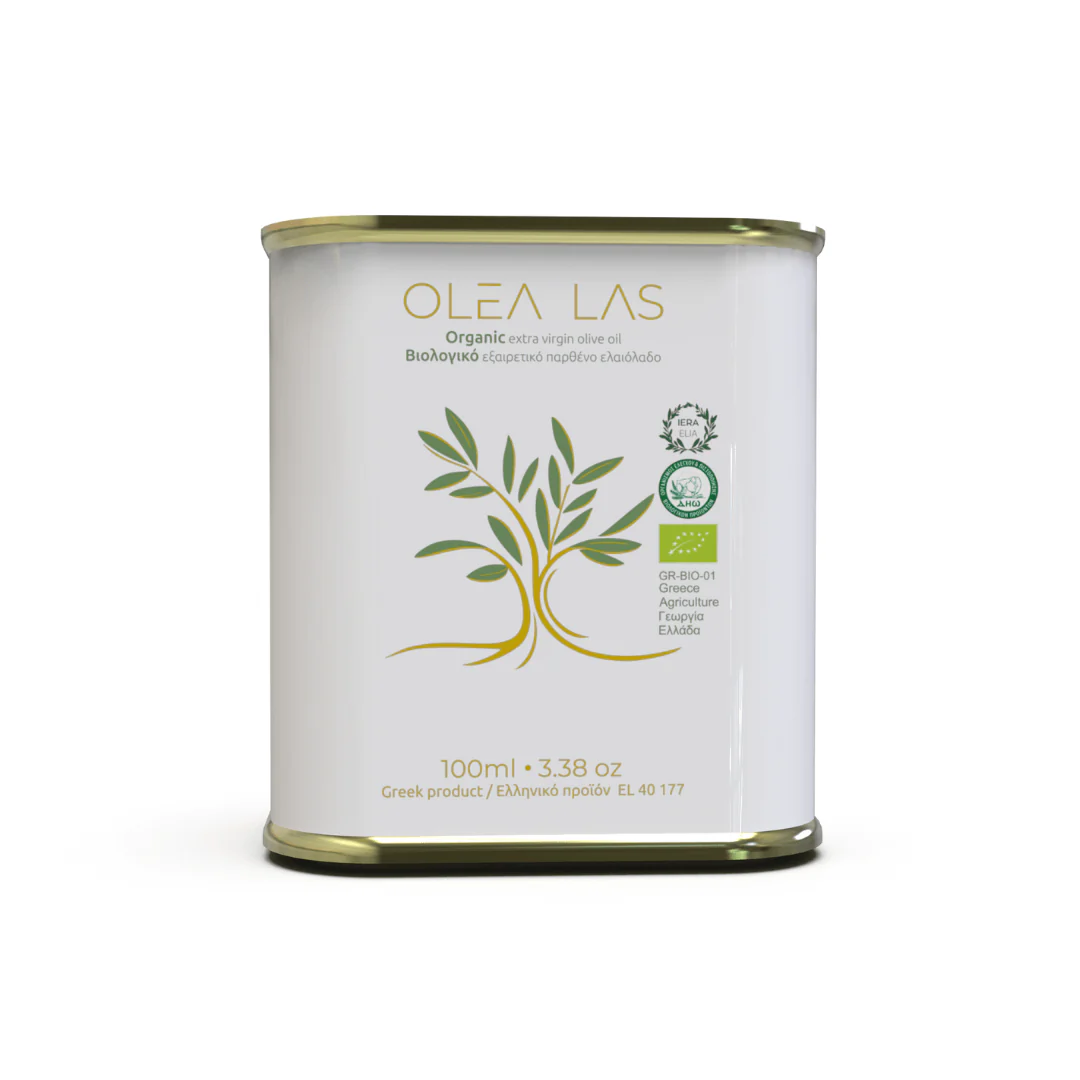 Olea Las Organic Extra Virgin Olive Oil – Laconia Peloponnese (100ml Travel Edition)