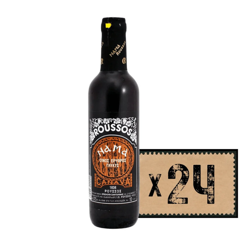 Sweet Red Nama Roussos - 24 bottles x 375ml - Bundle
